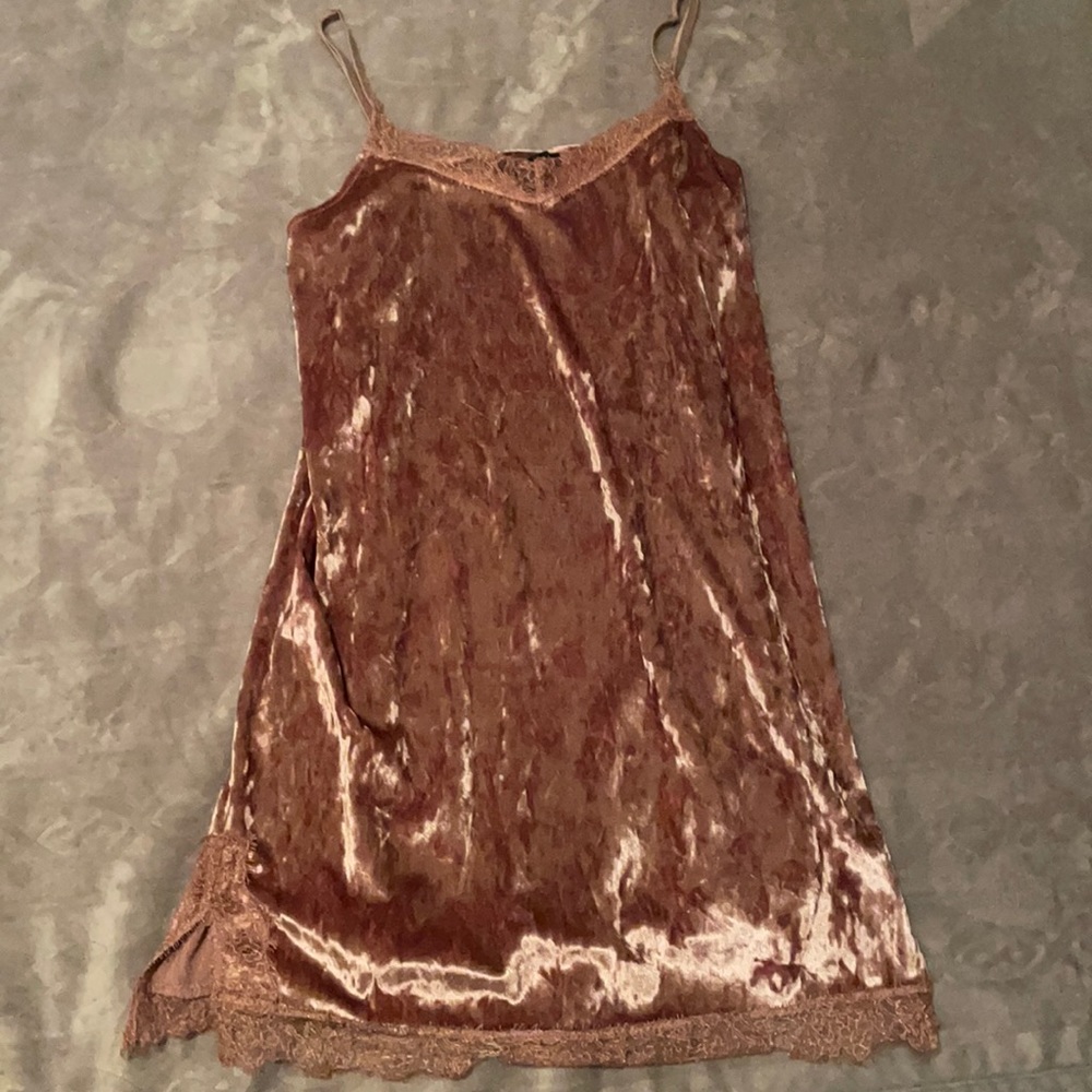 pink velvet tahari dress